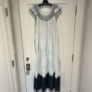 Maxi dress (smock neck aborsano maxi dress)